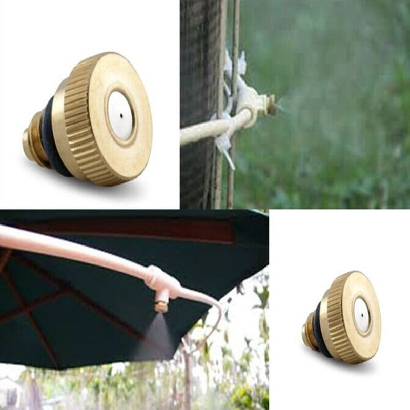 20 vnt / partijos lauko aušinimo sistemos žalvariniai rūko purkštukai 0,1 / 0,2 / 0,3 / 0,4 / 0,5 / 0,6 / 0,7 mm