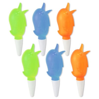 6 vnt. paukščio formos skaidrus augalų girdytuvas Skaidrus savaiminio laistymo prietaisas, kambarinių augalų laistymo lemputės, automatiniai lašelinio laistymo kuolai