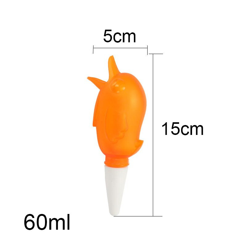 6 vnt. paukščio formos skaidrus augalų girdytuvas Skaidrus savaiminio laistymo prietaisas, kambarinių augalų laistymo lemputės, automatiniai lašelinio laistymo kuolai