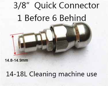 Kanalizacijos valymo antgalis aukšto slėgio ploviklio kanalizacijos valymo antgalis Kanalizacijos valymo purkštukas