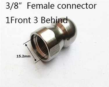 Kanalizacijos valymo antgalis aukšto slėgio ploviklio kanalizacijos valymo antgalis Kanalizacijos valymo purkštukas