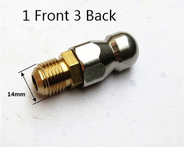 Kanalizacijos valymo antgalis aukšto slėgio ploviklio kanalizacijos valymo antgalis Kanalizacijos valymo purkštukas