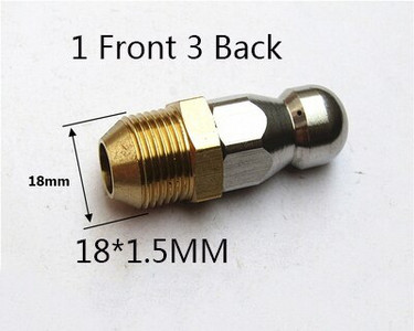 Kanalizacijos valymo antgalis aukšto slėgio ploviklio kanalizacijos valymo antgalis Kanalizacijos valymo purkštukas
