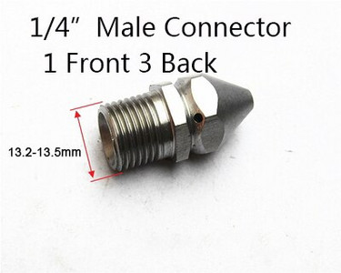 Kanalizacijos valymo antgalis aukšto slėgio ploviklio kanalizacijos valymo antgalis Kanalizacijos valymo purkštukas