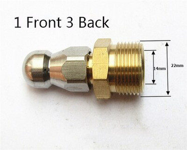 Kanalizacijos valymo antgalis aukšto slėgio ploviklio kanalizacijos valymo antgalis Kanalizacijos valymo purkštukas
