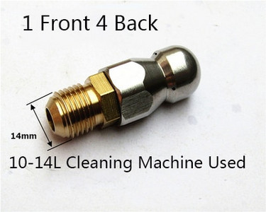 Kanalizacijos valymo antgalis aukšto slėgio ploviklio kanalizacijos valymo antgalis Kanalizacijos valymo purkštukas