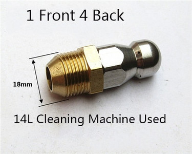 Kanalizacijos valymo antgalis aukšto slėgio ploviklio kanalizacijos valymo antgalis Kanalizacijos valymo purkštukas