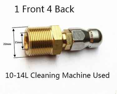 Kanalizacijos valymo antgalis aukšto slėgio ploviklio kanalizacijos valymo antgalis Kanalizacijos valymo purkštukas