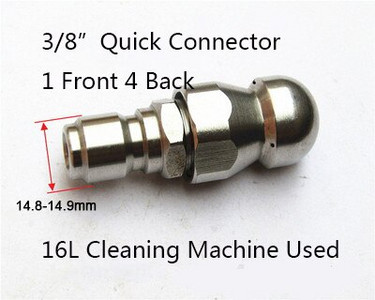 Kanalizacijos valymo antgalis aukšto slėgio ploviklio kanalizacijos valymo antgalis Kanalizacijos valymo purkštukas