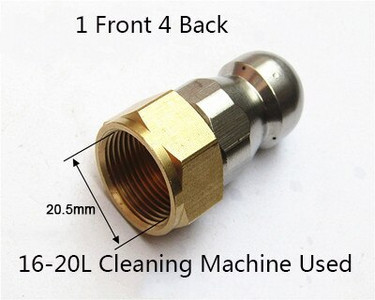 Kanalizacijos valymo antgalis aukšto slėgio ploviklio kanalizacijos valymo antgalis Kanalizacijos valymo purkštukas