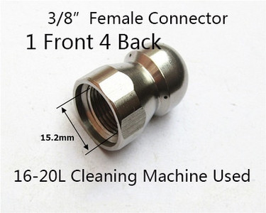 Kanalizacijos valymo antgalis aukšto slėgio ploviklio kanalizacijos valymo antgalis Kanalizacijos valymo purkštukas