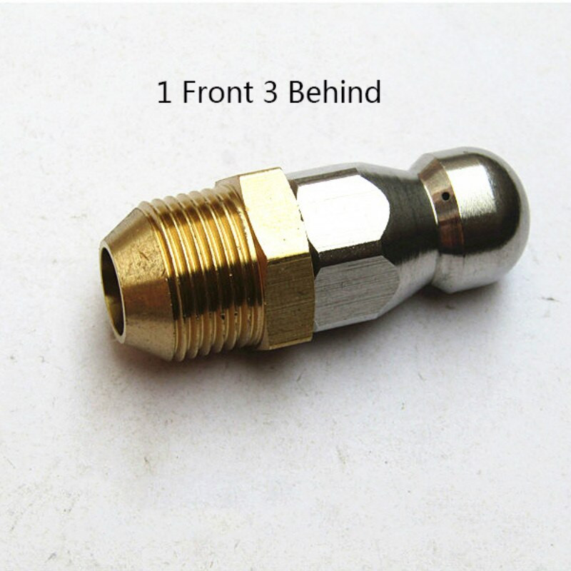 Kanalizacijos valymo antgalis aukšto slėgio ploviklio kanalizacijos valymo antgalis Kanalizacijos valymo purkštukas