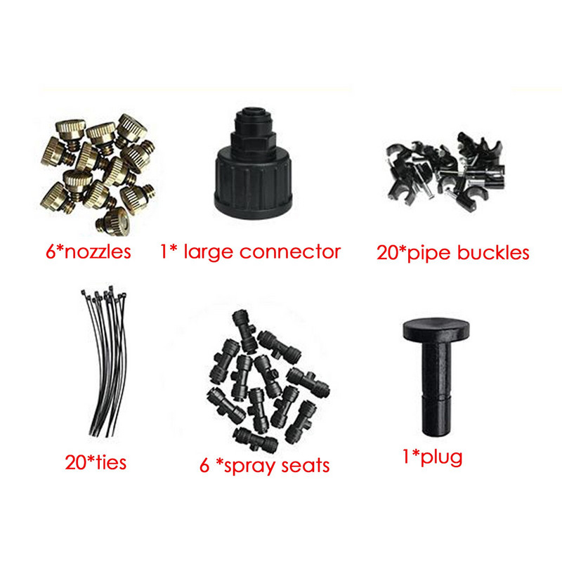 Misters for Outside Patio Lauko rasojimo sistema vėsinimui | Water Mister aušinimo sistema verandos sodo batuto skėčiui