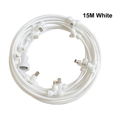 Alacsony nyomású 6 mm-es permetező rendszer 18M 26db fúvóka ködködképző készlet kerti kültéri üvegházi növényekhez hűtővíz permetező