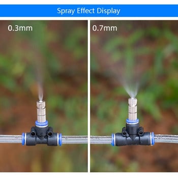 10 τμχ 5-15 bar Mist Cooling Slip Lock Nozzle 6mm Χαμηλής πίεσης Micro- ακροφύσια Connectors Garden Irrigation Sprayers