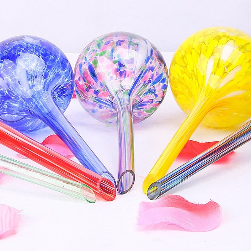 NAUJI automatiniai augalų laistymo gaubliai Dekoratyvinės rankomis pūstos stiklinės savaime laistomos lemputės, skirtos kambariniams augalams vazonuose Dirvožemis sodo laistymui