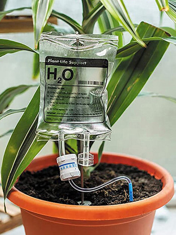 Σακούλα άρδευσης με σταγόνες 350 ml Plant Life Support Κιτ συστήματος σταγόνων Αυτόματη συσκευή για εσωτερικούς χώρους σε εξωτερικό χώρο σε γλάστρα Ποτίζεται ενώ βρίσκεστε μακριά