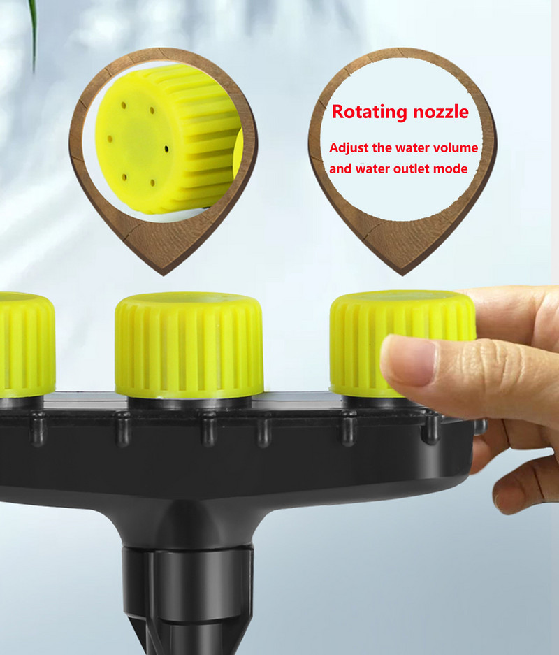 Põllumajanduse pihusti otsik Aia muruvihmut talu köögiviljade niisutus Reguleeritav suure vooluhulga kastmistööriist 3/4/5/6 suunas