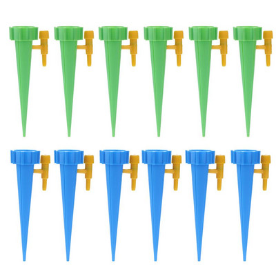 6/12 vnt. automatinis lašelinio laistymo smaigalys, automatinis gėlių augalų sodo laistymo rinkinys, reguliuojamas vandens savaiminio laistymo įtaisas
