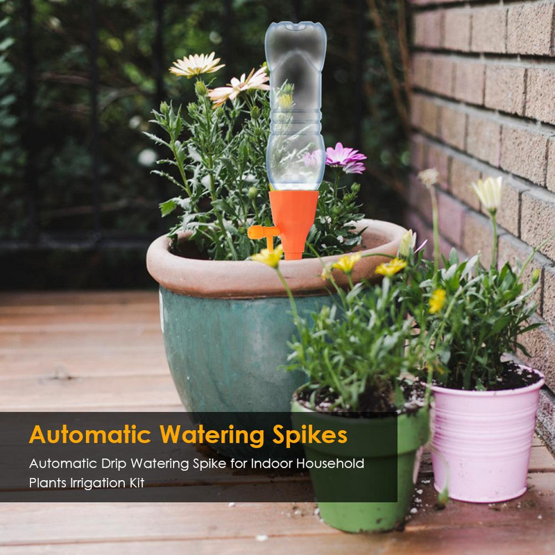 6/12 vnt. automatinis lašelinio laistymo smaigalys, automatinis gėlių augalų sodo laistymo rinkinys, reguliuojamas vandens savaiminio laistymo įtaisas