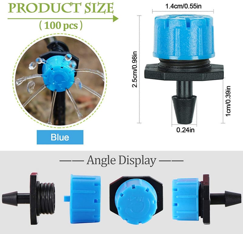 5-50 buc Stropitoare de irigare reglabile Sprinklere 1/4'' Emițător Picurator Micro Sprinklere de irigare prin picurare pentru sistem de udare