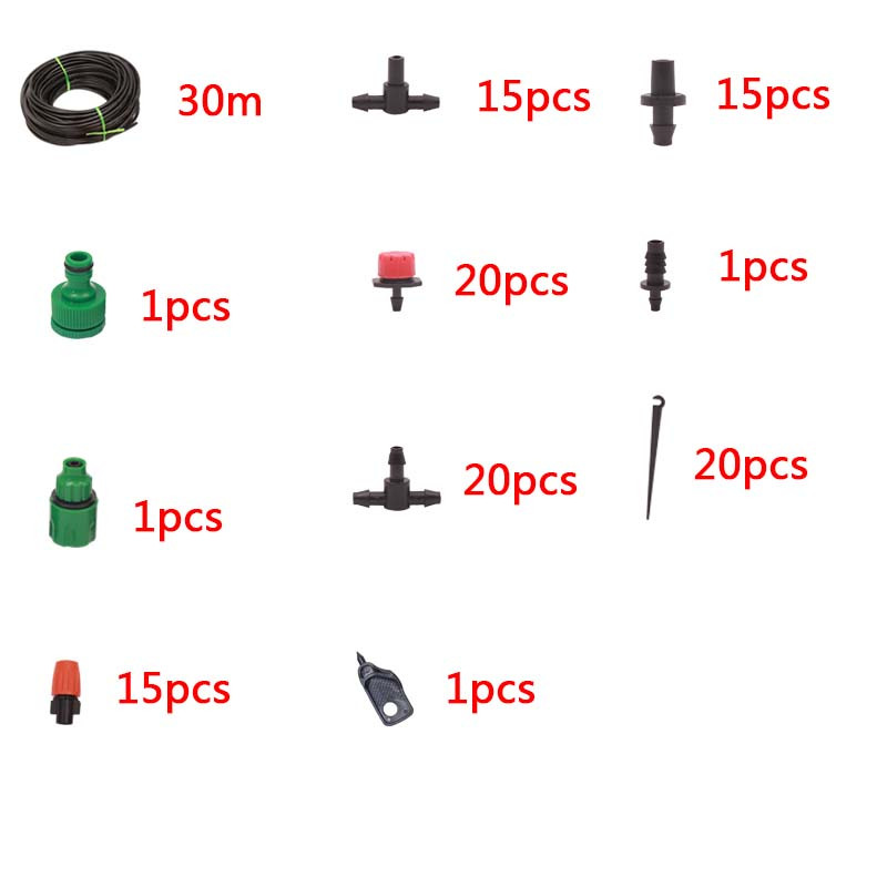 10M 15M 20M 25M 30M Sistem de irigare pentru udarea grădinii Kit de udare pentru irigare prin picurare cu furtun din PVC Stropitor pentru aburire