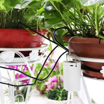 Έξυπνη συσκευή αυτόματου ποτίσματος κήπου Χρονοδιακόπτης ποτίσματος φυτών Εργαλείο άρδευσης συστήματος νερού για φυτά σε γλάστρες οικιακού γραφείου