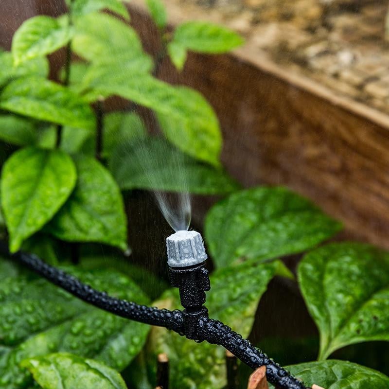 10M lauko aušinimo rūko sistema Drėkinamasis dulkių šalinimas Vandens rūkas Sodo namas Sodas Patio Purškiamas rūko sistemos reikmenys