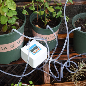 Έξυπνη συσκευή αυτόματου ποτίσματος κήπου Παχύφυτα Σετ στάγδην άρδευσης φυτών Χρονοδιακόπτης αντλίας νερού Ελεγκτής συστήματος Βέλος σταγόνας