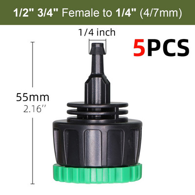 10-100m 4/7mm PVC tömlő 1/4'' kerti öntözőcső üvegházi növény virágos öntöző mikro csepegtető cső csapcsatlakozóval