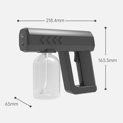 500ml/250ml Pistol de pulverizare Nano Pulverizator de ceață Nano Pulverizator de igienizare Mașină de dezinfecție Sterilizator portabil de aer la biroul de acasă