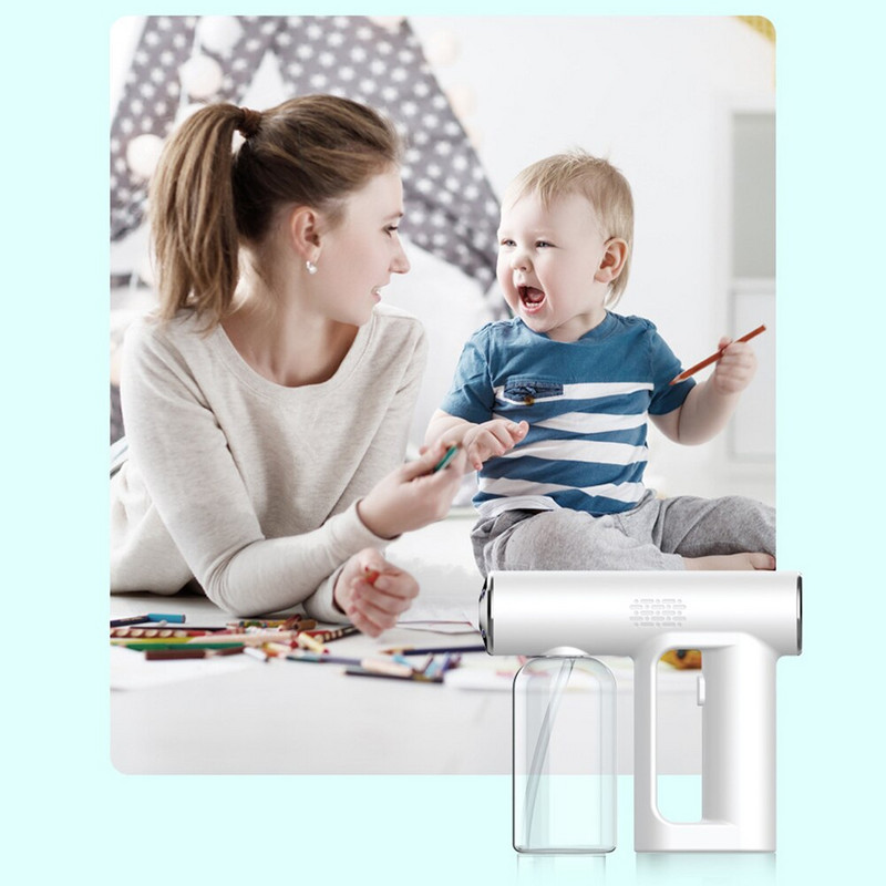 500ml/250ml Pistol de pulverizare Nano Pulverizator de ceață Nano Pulverizator de igienizare Mașină de dezinfecție Sterilizator portabil de aer la biroul de acasă