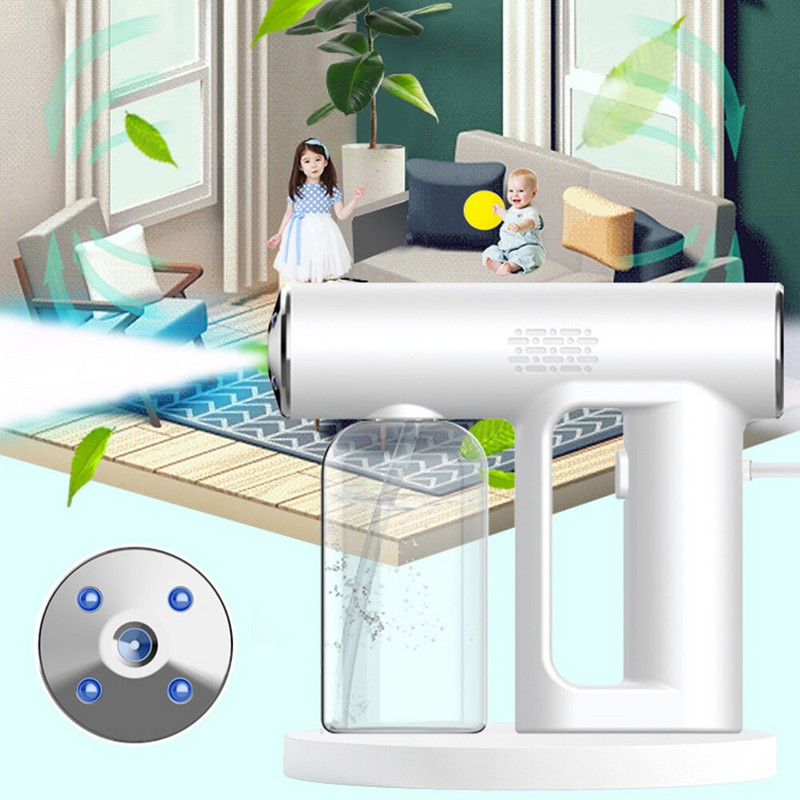 500ml/250ml Pistol de pulverizare Nano Pulverizator de ceață Nano Pulverizator de igienizare Mașină de dezinfecție Sterilizator portabil de aer la biroul de acasă