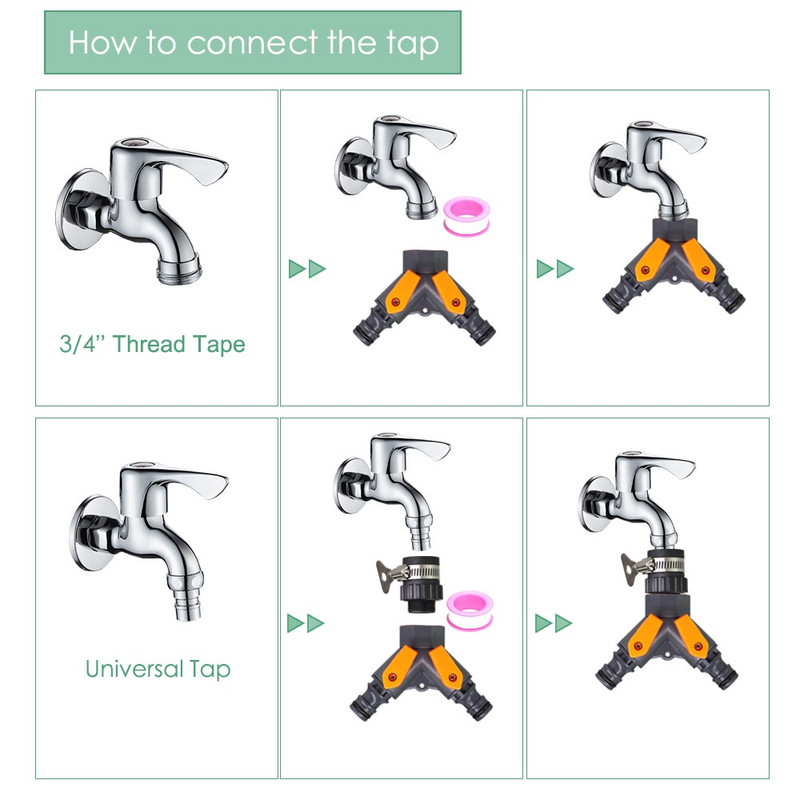 MUCIAKIE 5M-45M Kerti mikro csepegtető ködképző öntözőrendszer refrakciós fúvókával állítható öntözőkészletek bölcsődei táskákkal