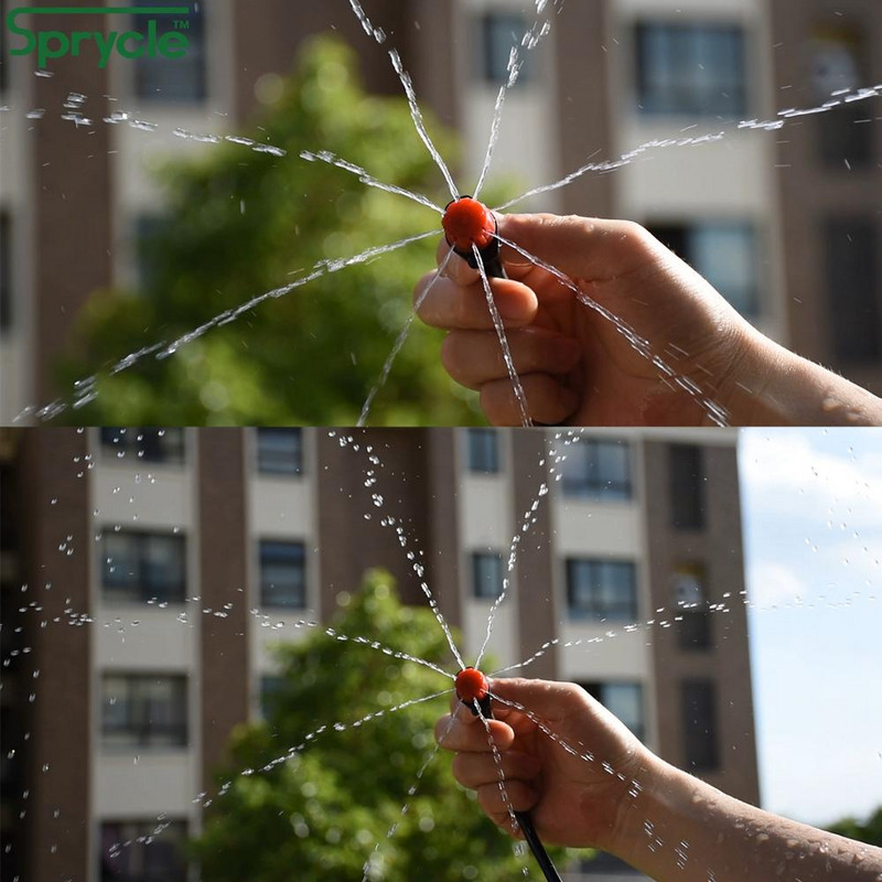 50-800 de bucăți duze reglabile de grădină 1/4 inchi Irigare prin picurare Agricultură Udare Aspersor Picurator Emițător Gazon Flori Legume