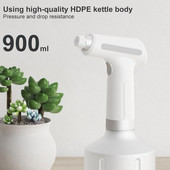 Elektrinis augalų purškimo butelis USB įkraunamas automatinis laistymo rūko purškimo butelis Nešiojami rankiniai sodo purkštuvo įrankiai