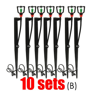 MUCIAKIE 10 SETURI Micro irigare pulverizare duză rotativă pentru ceață 360 de grade pe țăruș de udare a grădinii curte aspersoare de grădină pulverizatoare