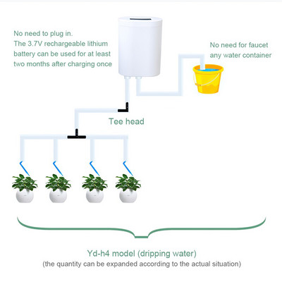 Automatinio laistymo lašelinio laistymo šiltnamio efektą sukeliančių augalų savaiminio laistymo sistemos rinkinys Purkštuvų lašintuvo laikmačio valdiklis Sodo įrankiai