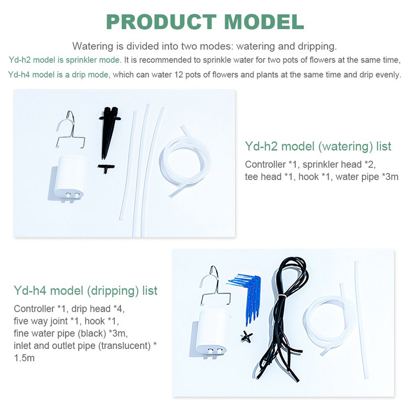 Automatinio laistymo lašelinio laistymo šiltnamio efektą sukeliančių augalų savaiminio laistymo sistemos rinkinys Purkštuvų lašintuvo laikmačio valdiklis Sodo įrankiai