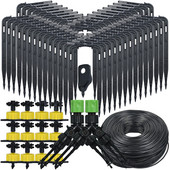 KESLA üvegházhatású csepegtető öntözés 4 utas 3/5 mm csepegtető nyíl 2 utas jeladó DIY öntözőrendszer KÉSZLET cserepes kerti bonsaihoz 10/20 készlet