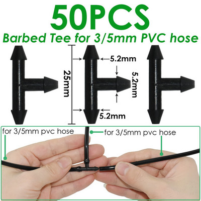 KESLA üvegházhatású csepegtető öntözés 4 utas 3/5 mm csepegtető nyíl 2 utas jeladó DIY öntözőrendszer KÉSZLET cserepes kerti bonsaihoz 10/20 készlet