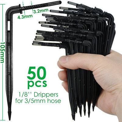 KESLA üvegházhatású csepegtető öntözés 4 utas 3/5 mm csepegtető nyíl 2 utas jeladó DIY öntözőrendszer KÉSZLET cserepes kerti bonsaihoz 10/20 készlet