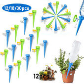 30/18/12 buc. Sistem de irigare automată reglabil prin picurare Seturi cu vârfuri de udare Dispozitiv de auto-udare pentru flori de plante din plastic pentru grădină de casă