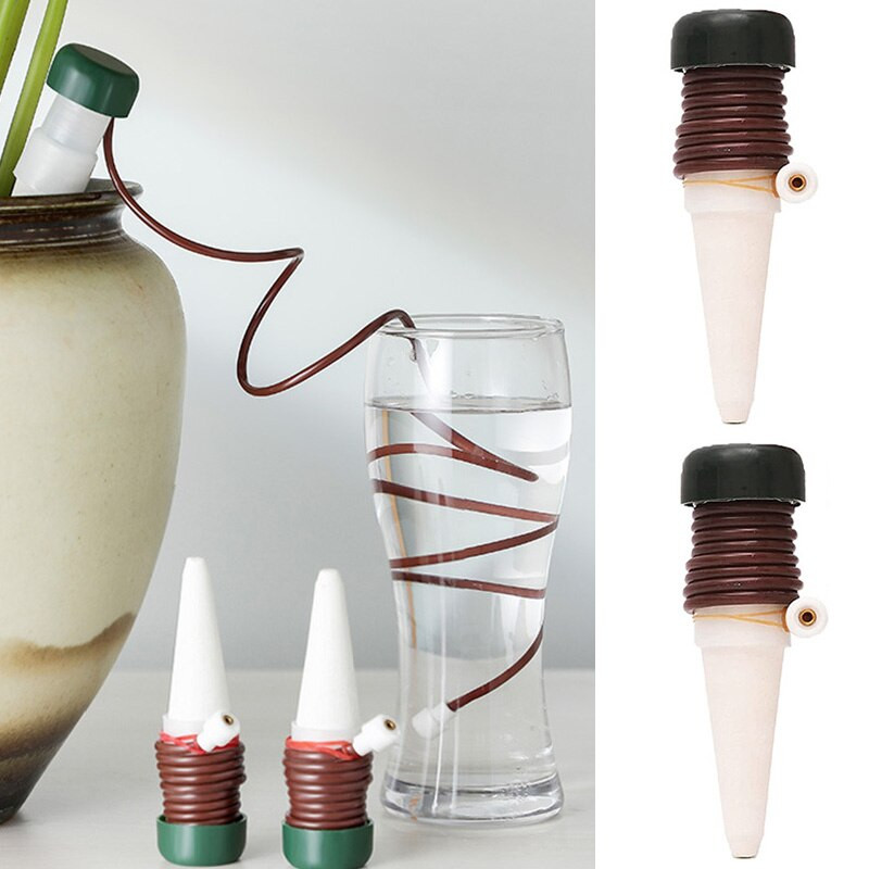 2 vnt Automatinis augalų laistymo įrenginys Keraminis savaime laistomas spygliuočiai gėlių vazonų purkštuvai automatinio lašelinio laistymo laistymo sodo priedai