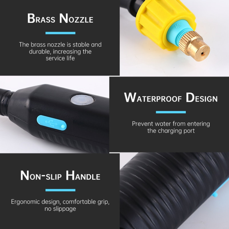 Pulverizator cu pompă de grădină cu țeavă de apă de 3 metri Pompă de apă cu autoamorsare pentru grădină și pulverizator de udare pentru petice de legume.