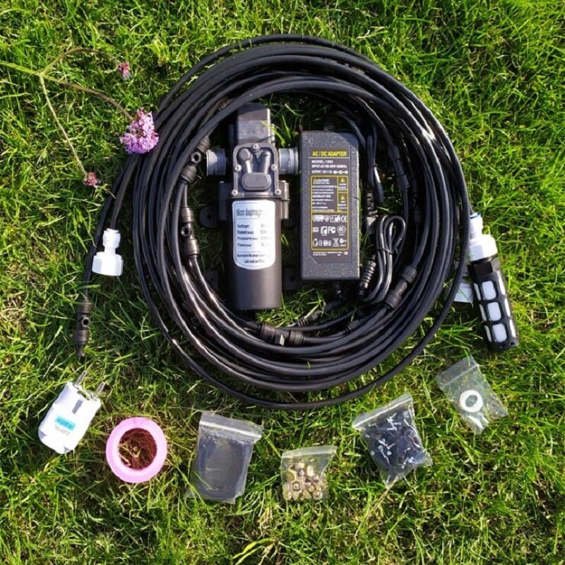6M nagynyomású vízszivattyú permetező 12V 5L/Min160PSI Booster membrános ködszivattyú élelmiszeripari minőségű PE csővel a hűtőrendszerhez