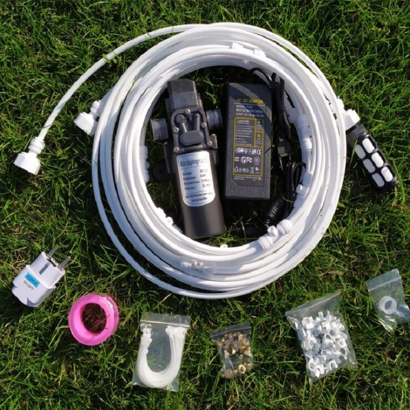 6M nagynyomású vízszivattyú permetező 12V 5L/Min160PSI Booster membrános ködszivattyú élelmiszeripari minőségű PE csővel a hűtőrendszerhez