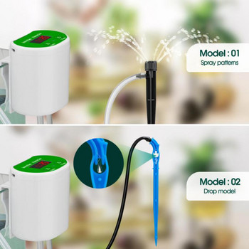 Σχεδιασμός φόρτισης USB εσωτερικού χώρου Αυτόματο σύστημα ποτίσματος κιτ άρδευσης με σταγόνες Συσκευή αυτοποτίσματος για 8 φυτά σε γλάστρες