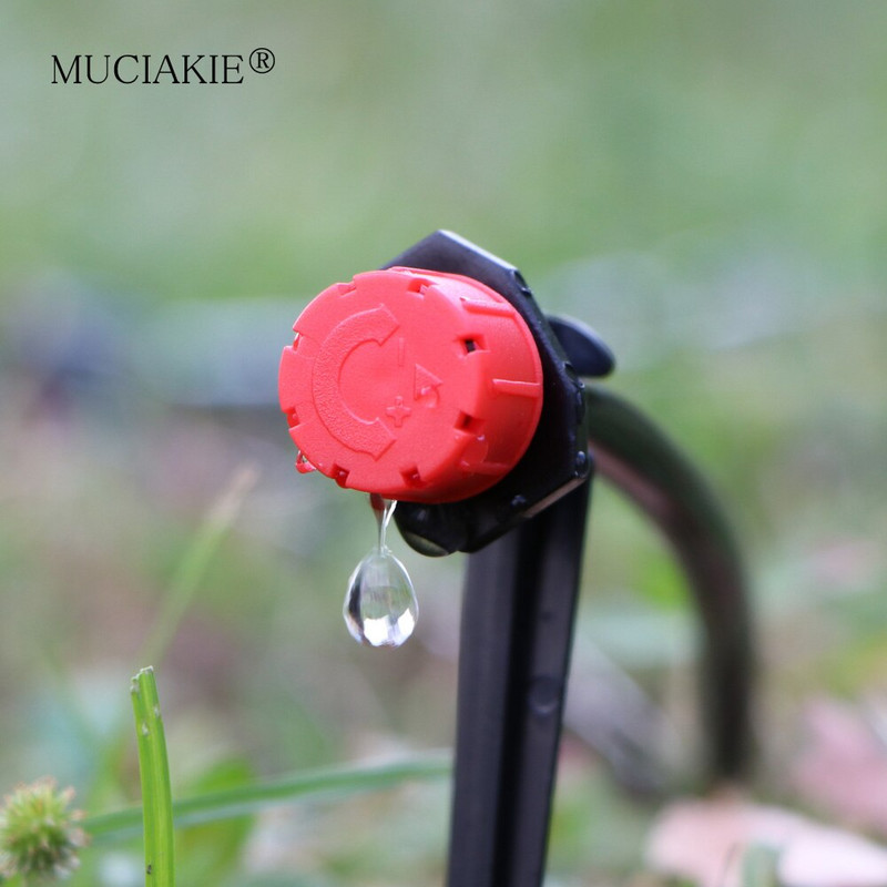 MUCIAKIE 60M állítható kerti öntöző csepegtető rendszer Bonsai öntözőkészlet 4/7mm új PVC tömlő szalag csatlakozó csepegtető póló idom
