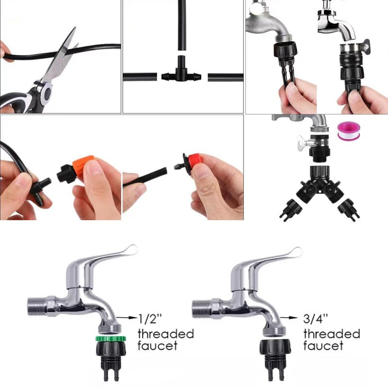 15M/30M augalų laistymo rinkinys Išmanioji sodo rūko sistema Savarankiškai automatinis purkštuvas laikmatis lašelinis laistymas sodo lovos terasai